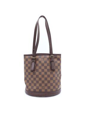Louis Vuitton Marais Bucket Shoulder Bag Tote Damier Brown Pouch Out of Stock